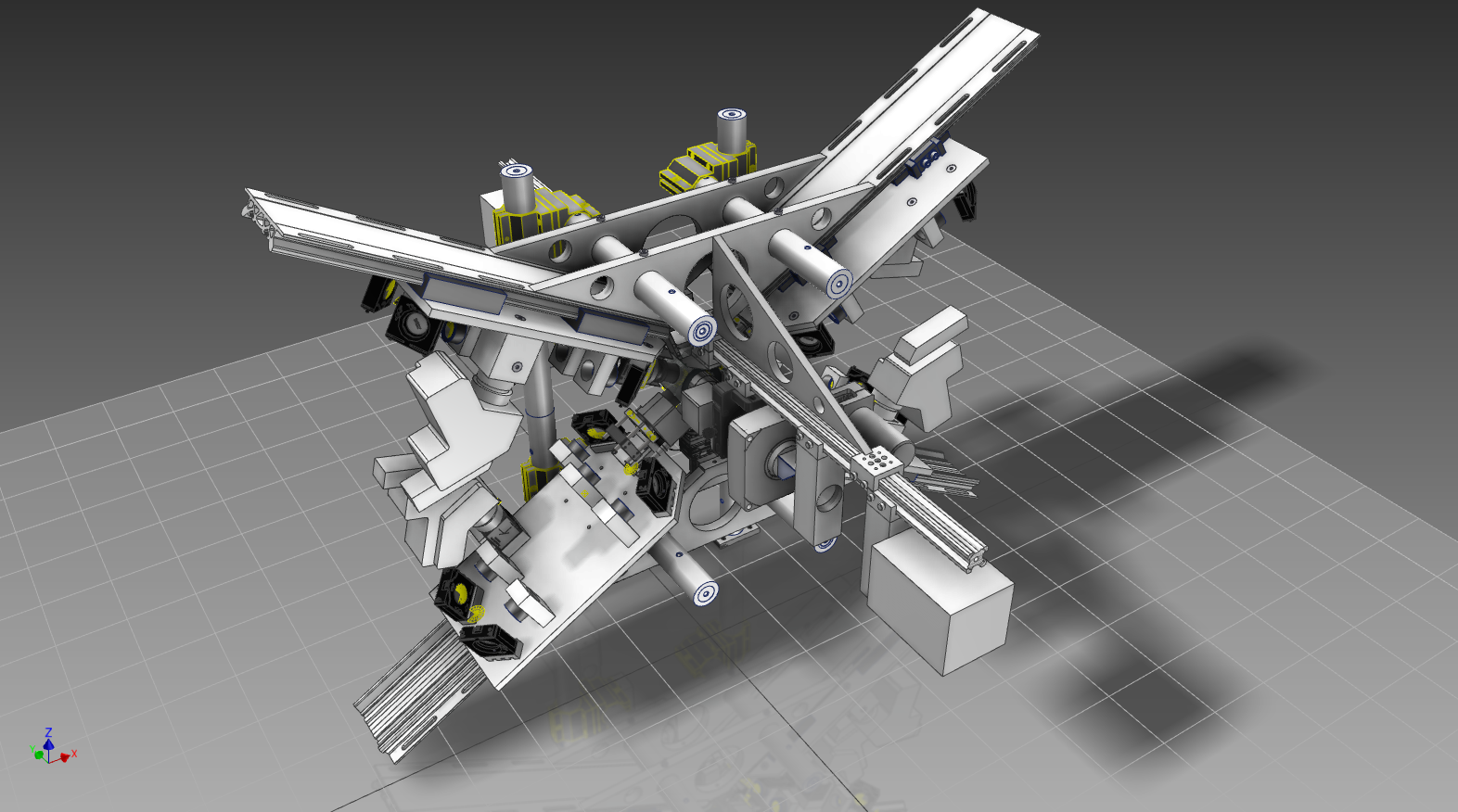 Design Draft of a modern SPIM microscope, credits Nicola Maghelli (MPI CBG, Myers lab)